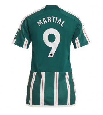Maillot de foot Manchester United Anthony Martial #9 Extérieur Femmes 2023-24 Manches Courte